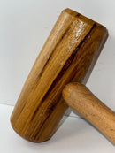 Wooden handle on a white background