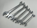 Excellent 5pc Gray Canada BA and BSW Double Open End Wrench Set 2BA - 3/16 BSW  to  7/16 BSW - 1/2 BSW Range