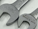 Excellent 5pc Gray Canada BA and BSW Double Open End Wrench Set 2BA - 3/16 BSW  to  7/16 BSW - 1/2 BSW Range