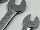 Excellent 5pc Gray Canada BA and BSW Double Open End Wrench Set 2BA - 3/16 BSW  to  7/16 BSW - 1/2 BSW Range