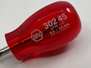 RARE New Old Stock WIHA WEST- GERMANY Stubby  SLOT  Screwdriver Set c/w CHERRY Red Acetate Handle