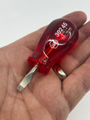 RARE New Old Stock WIHA WEST- GERMANY Stubby  SLOT  Screwdriver Set c/w CHERRY Red Acetate Handle