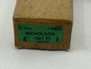 New Old Stock 1980s Nicholson made in Canada 4" Half Round Bastard  File 
