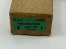 New Old Stock 1980s Nicholson made in Canada 4" Half Round Bastard  File 