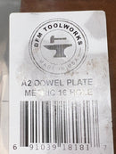 DFM Toolworks  Dowel Plate Metric 16 Hole