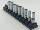 Koken made in Japan Z-series RS2300XZ/9 6 Point METRIC Semi-Deep Socket Set 5.5 mm - 14 mm Range