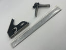 New Old Stock Scherr-Tumico USA made 12" 4R 3pc HARDENED Combination Square Set ( Incl Square Head and Center Head ) 