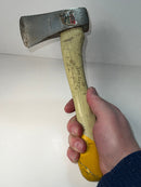 Excellent WALTERS Canada Black Diamond MIDGET Hatchet with Original Handle & PAPER Label