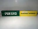 Box of Presto adjustable tapwrench on a white background
