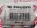 Facom 1/2" Combination fine Tooth Stubby RATCHETING Wrench 467S.1/2