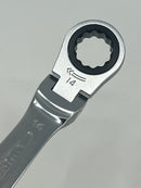 Facom 14 mm Flexible Head  Combination fine Tooth RATCHETING Wrench 467F.14