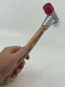 HALDER Germany 30mm Soft Face Mallet Red and White c/w Hickory Handle No. 3968.030