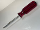 New Old Stock WRIGHT USA 1/4" x 4" Flare Tip Slotted 3 Flute Handle Screwdriver