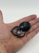 New Old Stock 1980s Bausch & Lomb USA made 4x , 5x , 9x Folding Pocket Magnifier Loupe with Ground Glass Lenses