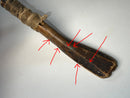Antique First Nations Hand Made Crooked Knife with Carved Symbols 