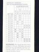 New Old Stock Circa 1980s STANLEY YANKEE Screwdriver Bit 68-342 9/32" Slot USA MADE 