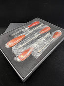 Pristine Un-Used 5 pc  CHESTNUT TOOLS by Lee Valley Perfect Pattern PARALLEL TIP SCREWDRIVERS for WOODWORKING