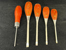 Pristine Un-Used 5 pc  CHESTNUT TOOLS by Lee Valley Perfect Pattern PARALLEL TIP SCREWDRIVERS for WOODWORKING