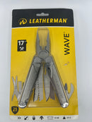 Leatherman Wave multi-tool in packaging on a white background
