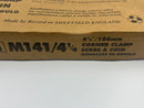 Pristine RECORD made in Sheffield England 4 1/4" Cast Iron  Corner Clamp c/w Box 