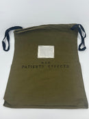 New Old Stock 1960s Canadian Military Patients' Effects Draw String Bag 12" x 14-1/2" - Cardon Tools