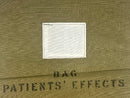New Old Stock 1960s Canadian Military Patients' Effects Draw String Bag 12" x 14-1/2" - Cardon Tools