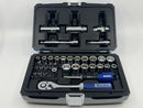New Old Stock EXPERT by FACOM E031813 - 1/4 and 3/8" Drive 43pc Metric and Imperial Ratchet / Socket set 12pt - Cardon Tools