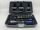 New Old Stock EXPERT by FACOM E031813 - 1/4 and 3/8" Drive 43pc Metric and Imperial Ratchet / Socket set 12pt - Cardon Tools