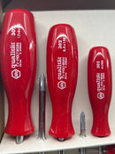 The handles are super comfortable and almost indestructible. The blades are made of premium grade tool steel