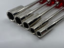 RARE New Old Stock WIHA WEST- GERMANY 5pc METRIC Nut DRIVER Set c/w CHERRY Red Acetate Handles 