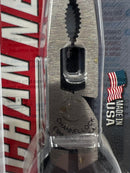  Channellock USA Made 8-INCH XLT Combination BENT Long Nose Pliers with Cutter E388