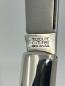 New Old Stock 2019  Great Eastern Cutlery - Tidioute Cutlery PA USA Hand Crafted Folding Knife - Maroon Linen Micarta 