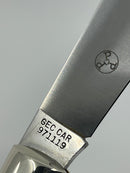 New Old Stock 2019  Great Eastern Cutlery - Tidioute Cutlery PA USA Hand Crafted Folding Knife - Maroon Linen Micarta 
