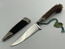 New Old Stock ( 1950s) REHWAPPEN Solingen Germany Small Fixed Blade Knife with Sheath 