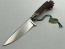 New Old Stock ( 1950s) REHWAPPEN Solingen Germany Small Fixed Blade Knife with Sheath 