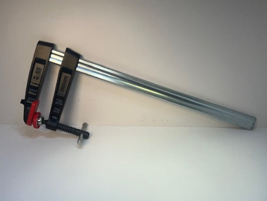 New Old Stock BESSEY Germany HD  Cast Iron Screw Clamp with Tommy Bar 15.75" x 4.75" - Cardon Tools