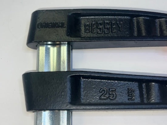New Old Stock BESSEY made in Germany HD  Cast Iron Screw Clamp with Tommy Bar 10" x 4.75" - Cardon Tools