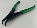 New Old Stock 7" Lindstrom Sweden 2411 D 70 90-Degree Angled Circlip Pliers for External Circlips on Shafts, Forged Tip