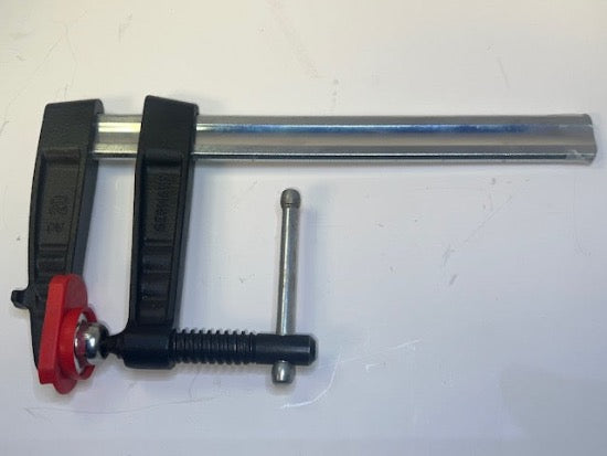 New Old Stock BESSEY Germany TG20K HD  Cast Iron Screw Clamp with Tommy Bar 8" x 4" - Cardon Tools