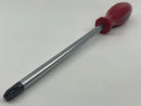 HUGE New Old Stock WIHA No. 313 W. Germany SOLID RED Handled POZIDRIV 4 x 200 SUPADRIV  Screwdriver - Cardon Tools