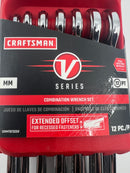 New Old Stock CRAFTSMAN V-SERIES 12pc 7 - 19mm  Combination Wrench Set METRIC CMMT87325V - Discontinued