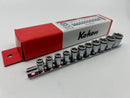 Koken made in Japan 1/4" Dr. 11 Pc SHORT NUT GRIP® Socket Set, 5-14MM - RS2450MS/11