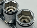Koken made in Japan 1/4" Dr. 11 Pc SHORT NUT GRIP® Socket Set, 5-14MM - RS2450MS/11