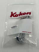 Koken Made in Japan SHORT Full Polish 1/4" Dr.  RATCHET 75mm KEY RING - WORKS ! 