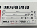 Koken made in Japan 1/4 Dr  6pc WOBBLE-FIX Extension Bar Set 28-250mm c/w  ABS TRAY 