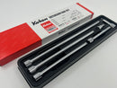 Koken made in Japan 1/4 Dr  6pc WOBBLE-FIX Extension Bar Set 28-250mm c/w  ABS TRAY 