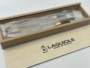 New Old Stock Laguiole Made in France Ebony Handled Carving Boxed Presentation Set