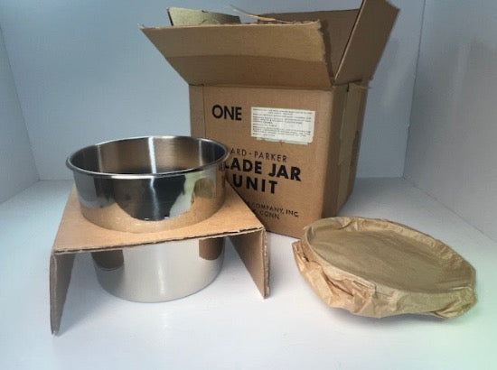 New Old Stock 1960's BARD PARKER Stainless Steel 6" Diameter Canister with Lid ( Medical Blade Jar) - Cardon Tools
