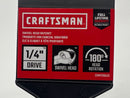 New Old Stock 2018 Craftsman 1/4" Drive 72 Tooth Full Polish Swivel Head Ratchet