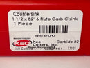 KEO USA Made  1 1/2" x 82 deg 6 flute SOLID Carbide  COUNTERSINK 55800 3/4" Shank - Cardon Tools